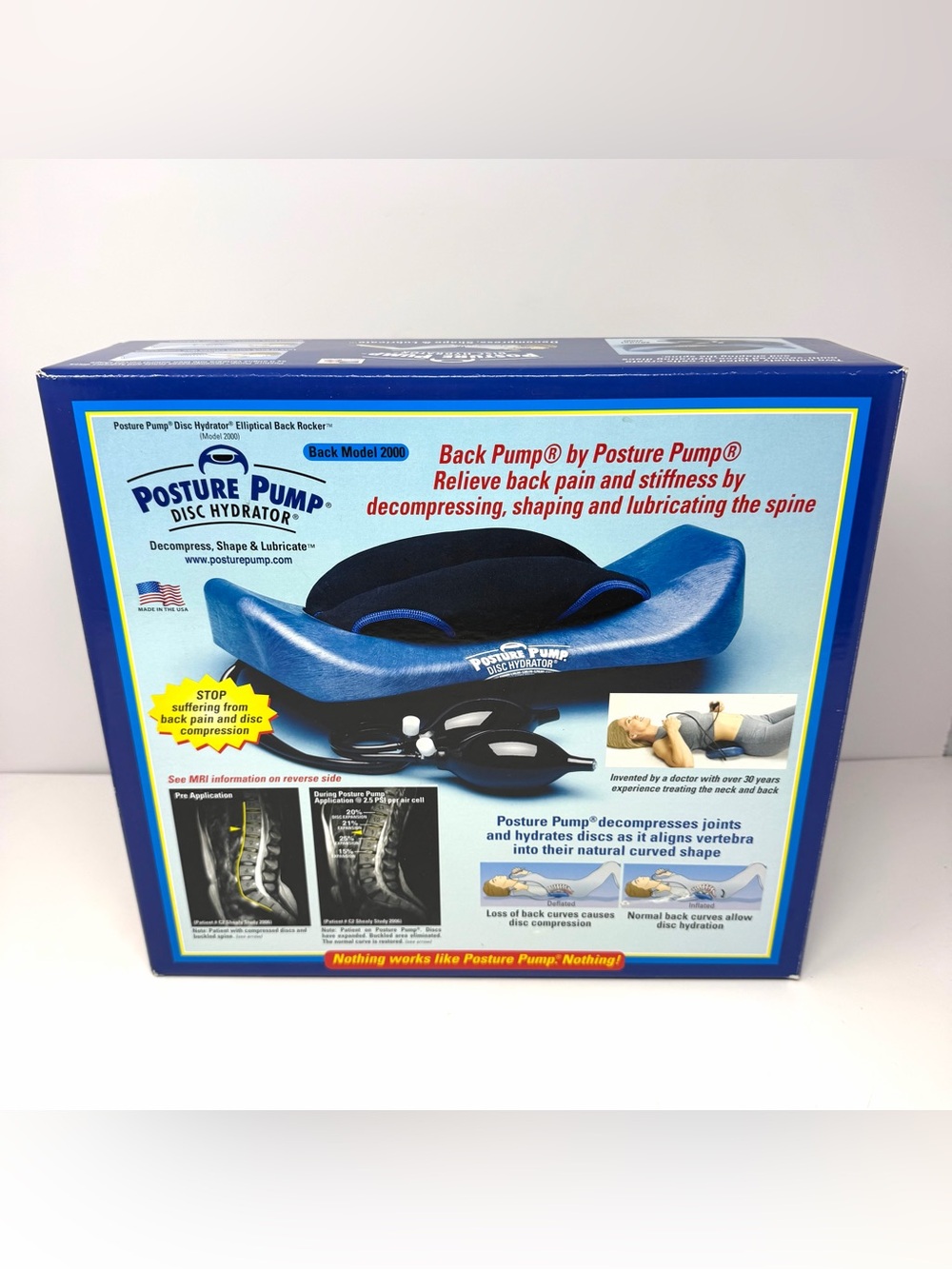 Posture Pump Disc Hydrator Model 2000 Professional Back Pump Elliptical NEW NIB.